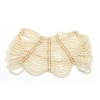 European and American cross-border retro hollowed-out pearl body chains, hand-strung and woven pearl shawls, dress clothing accessories Application Scenario